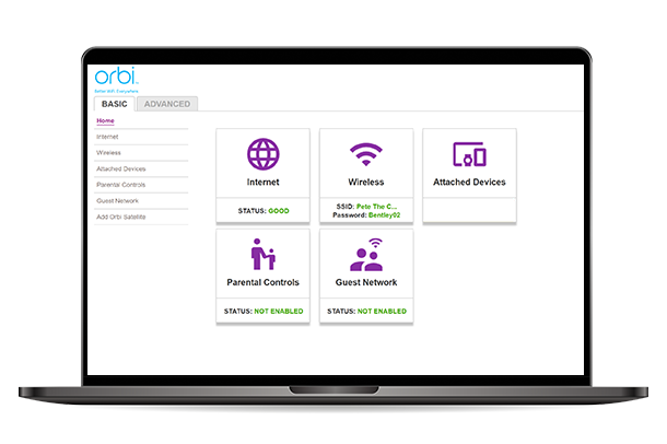 Orbi Router Login Dashboard