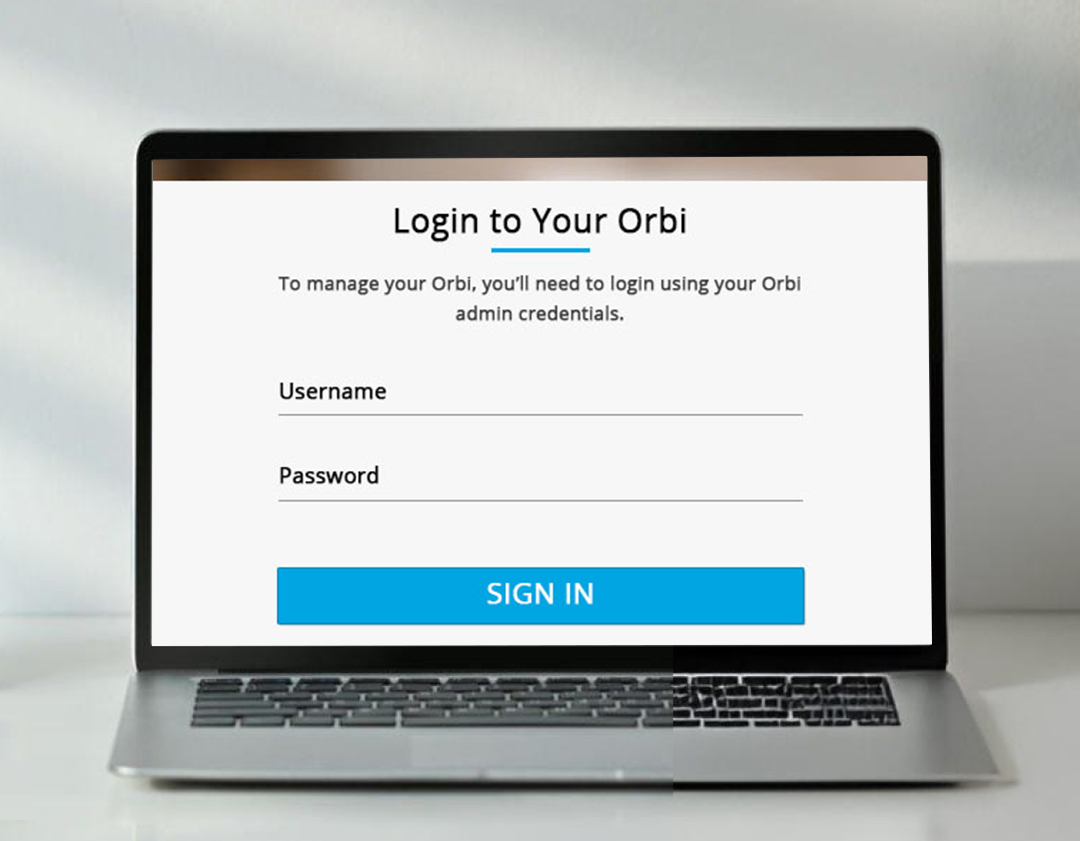 Orbi RBR50 Setup Via Web Interface