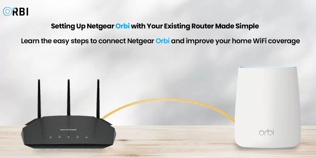 set up Netgear Orbi with an existing router